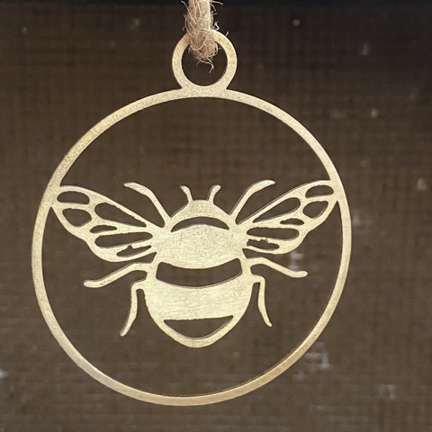 Bumblebee Halo - brass finish (for in the home)