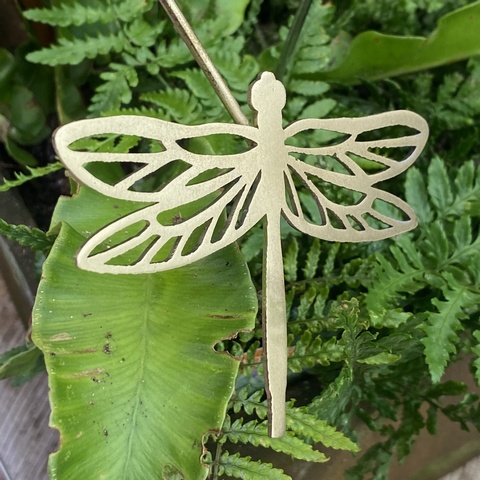 Dragonfly Mini Hanger - brass finish (for the home)