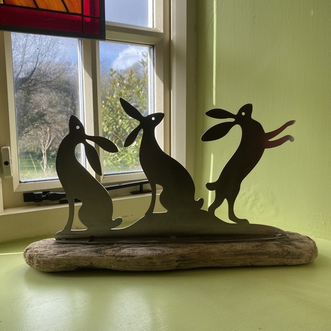 Hare Trio - nickel finish (for the home)