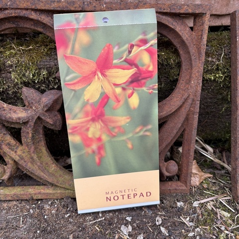 Magnetic Crocosmia Notepad